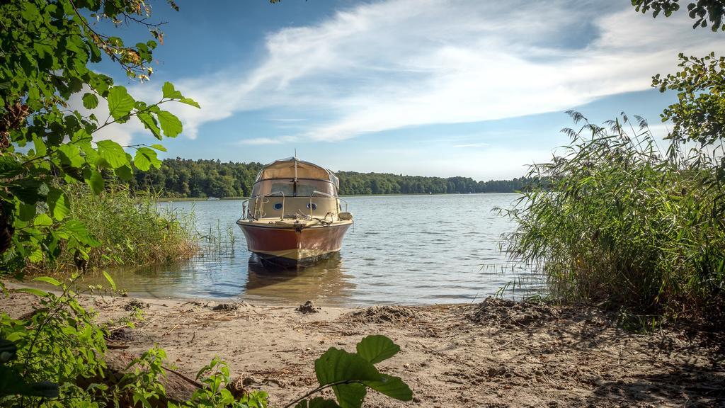 Ferienwohnung Mit Seeblick Rheinsberg Exteriör bild